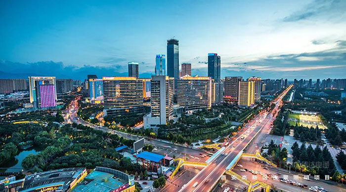 西安高新區景觀亮化工程-信達電通 西安高新區景觀亮化工程-信達電通